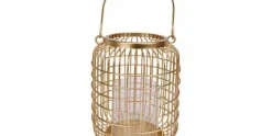 Lantaarn 19 cm Mesh Goud