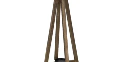 Lantaarn 47 cm Rustic Hout