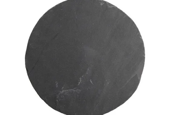 Leisteen bord rond 21 cm