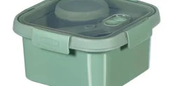 Lunchbox met bestek en sausbakje Smart to go eco groen 1,1 L Curver
