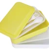 Lunchbox 2 x 600 ml groen met bestek