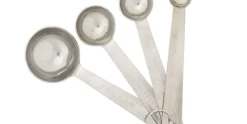 Maatlepels set van 4 RVS
