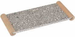 Medical Stone tray met houten greep 27 x 13 cm
