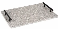 Medical Stone tray met metalen greep 35 x 25 cm