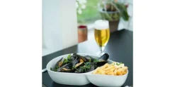 Mossel- friet bord 32cm