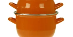 Mosselpan oranje 1,2 kg - 18 cm