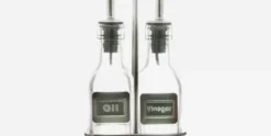 Olie- en azijnset uit glas 150 ml
