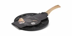 Pannenkoekenpan Keramische Coating 26 cm 7 Kops Edënbërg Stonetec Line hout