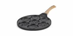 Pannenkoekenpan Keramische Coating 26 cm 7 Kops Edënbërg Stonetec Line hout