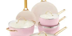 Pannenset 10 delig Greenpan Padova Blush Pink Gold
