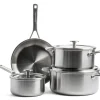 Pannenset 7-delig Multi-Ply Stainless Steel KitchenAid