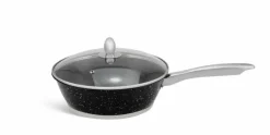 Pannenset Luxe 12-Delig RVS Sandwichbodem Black Line Edënbërg