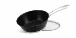 Pannenset Luxe 12-Delig RVS Sandwichbodem Black Line Edënbërg