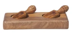 Peper en zout set olijfhout