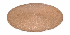 Placemat 38 cm zwart Koper