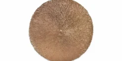 Placemat 38 cm zwart Koper