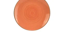 Plat bord 27cm Granite Terracotta