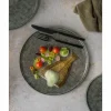 Plat bord grijs-groen 26,5cm Istra