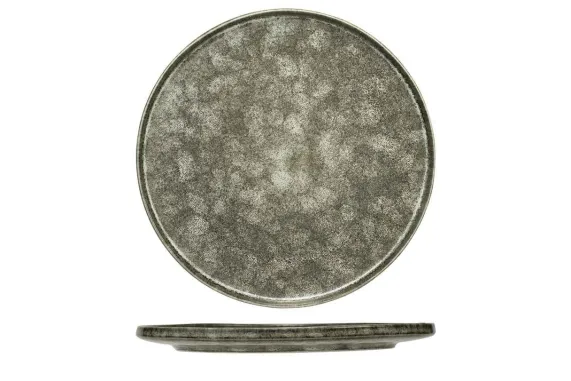 Plat bord grijs-groen 26,5cm Istra