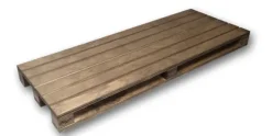 Presenteerplank donker hout 40x15 cm Bisetti