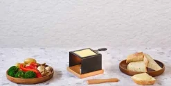 Raclette inklapbaar rechthoek 2 personen met spatels nylon Aspen