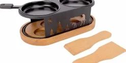 Raclette ovaal 2 personen met spatels Aspen