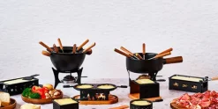 Raclette rechthoek 2 personen met spatels Sneeuwster Aspen