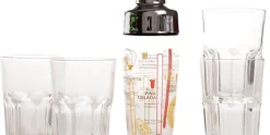 Samba shaker 58cl + 4 mojito glazen 40cl