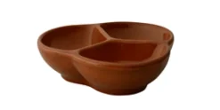 Schaaltje 3 vakjes Terracotta Classico