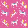 Servetten roze 33cm Unicorn set van 20 PAW