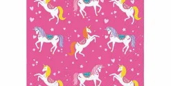 Servetten roze 33cm Unicorn set van 20 PAW