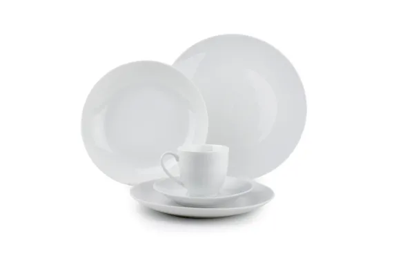Serviesset 30-delig Basic White coupe