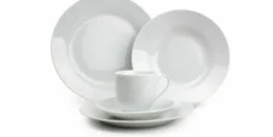 Serviesset 18-delig Budget Basic White rand