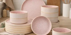 Serviesset 18-delig Coco Roze 6 personen
