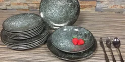 Serviesset 18-delig Cosmos Black