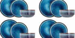 Serviesset 12-delig Jade Indigo