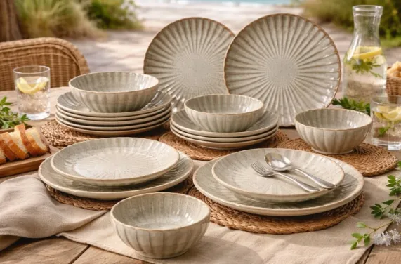 Serviesset 8 personen Astera Pearl