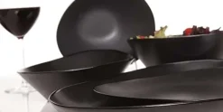 Serviesset 12 personen Vongola zwart