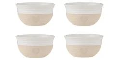 Set van 4 kommen 9,5 cm Rustic Charm