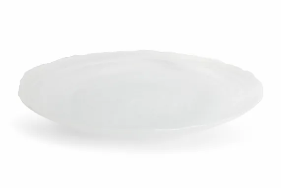Sierschaal 50 cm rond wit Misty
