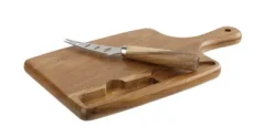 Snijplank acacia 26cm met kaasmes