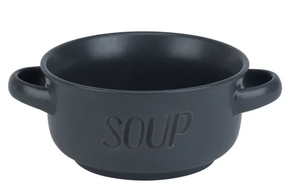 Soepkom "soup" dark grey 47CL