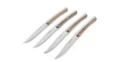 Steakmessen set van 4 Zebra RVS