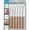 Steak- pizza messen set 6 delig 7000 Amefa wood