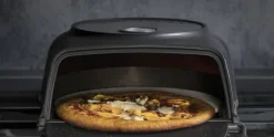 Stove top pizza oven Fernus Charcoal Mat zwart
