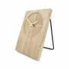 Tafelklok beige 23 cm travertijn Zone