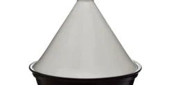 Tajine 29 cm zwart wit Okinawa