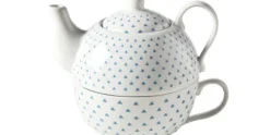 Tea for One theeset Blue Triangle