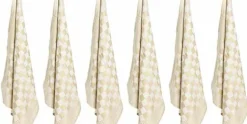 Theedoek Beige Set van 6