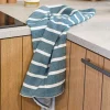 Theedoek Blauw Set van 3